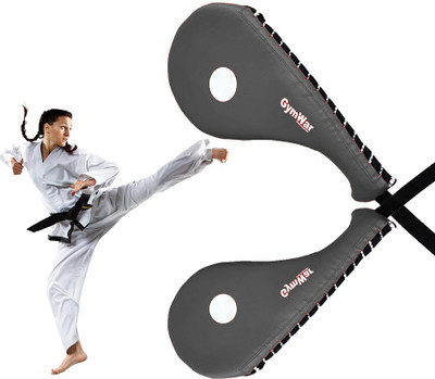GymWar (Pack of 2) Taekwondo Durable Kick Pad Target for Karate Kickboxing Training Kicking Shield(Black)