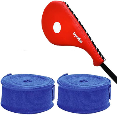 GymWar Taekwondo Kick Pad for Kickboxing Practicing and Boxing Hand Wrap Kicking Shield(Blue)