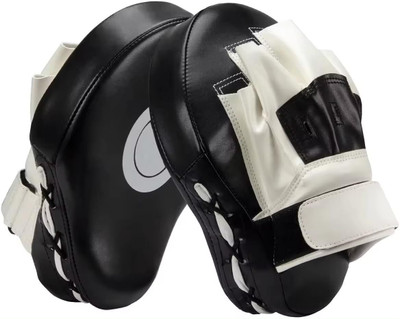 keycraze Adjutable-wrist Boxing Pads Kickpads for MMA - Maya Thigh Kickpad Curved Focus Pad(Multicolor, White)