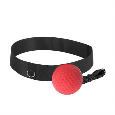 GSI FITCOZI Boxing Reflex Ball Headband Punching Ball Training Boxing Equipment(Red) Focus Pad(Red)