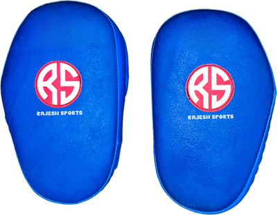 RAJESH SPORTS Pro Leather FOCUS Pad, Target Pad for Boxing, Taekwondo, Karate, Muay Thai Focus Pad(Blue)