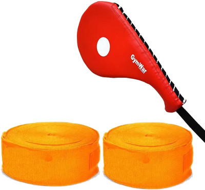 GymWar Taekwondo Kick Pad for Kickboxing Practicing and Boxing Hand Wrap Kicking Shield(Orange)