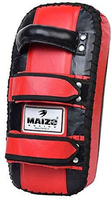 house of common MAIZO Synthetic Leather Thai Pad / KIck Pad / Kick Shield (Red, Black) Kicking Shield(Red)