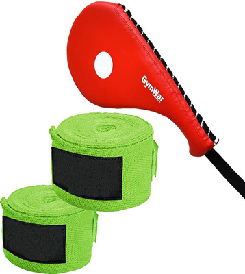 GymWar Taekwondo Kick Pad for Kickboxing Practicing and Boxing Hand Wrap Kicking Shield(Green)
