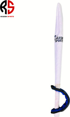 RAJESH SPORTS Martial Art Large Tura, Fighting Stick Genuine Leather SQAY, KUNG FU Focus Pad(White)