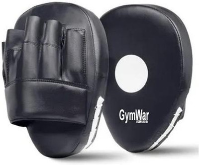 GymWar Curved Boxing MMA Punching Mitts, Focus Mitts, Focus Pads, Hand Target Pad Kicking Shield(Black)