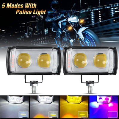 VKSUN LED Fog Lamp Unit for Hero, Bajaj, TVS, Yamaha, Honda Universal For Car