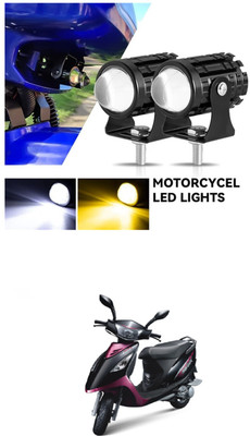 LOVMOTO Front, Rear LED Indicator Light for Royal Enfield Universal For Bike(White)