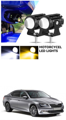 LOVMOTO Front, Rear LED Indicator Light for Hero Universal For Bike(White)