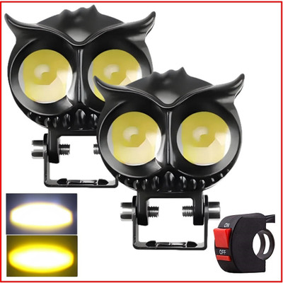 SONSOU LED Fog Lamp Unit for Hero, Bajaj, Honda Fascino, Universal For Car