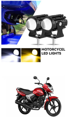 LOVMOTO Front, Rear LED Indicator Light for Royal Enfield Universal For Bike(White)