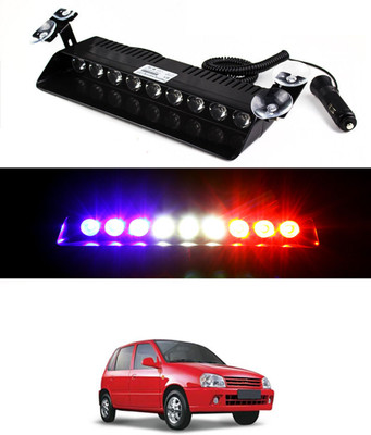 RKPSP High Quality Red/Blue(Car/SUV/Jeep) 12V/9Led Strobe Police Emergency Flasher-330 Interior Light Car, Truck, Van LED for Maruti Suzuki (12 V, 55 W)(Zen, Pack of 1)