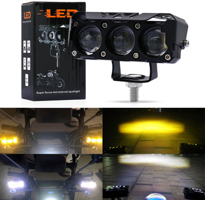 CARMAZE 3 Eye Led Mini Drive Fog Led Light Projector Bar Light Projector Lens