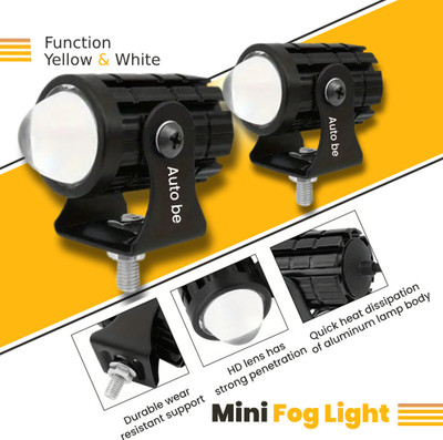 autobe LED Fog Lamp Unit for Universal For Car Verito Vibe