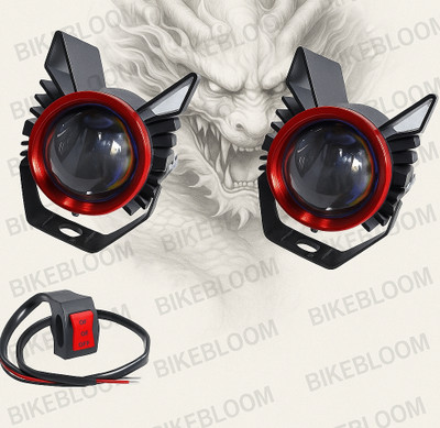 BIKEBLOOM LED Fog Lamp Unit for KTM, TVS, Bajaj, Hero, Royal Enfield Universal For Car