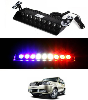 MATIES Waterproof Red/Blue/9LED/12V Strobe Flasher Light For Grand-Dicor-Tata-2008-2014 Car Fancy Lights(Blue, Red)