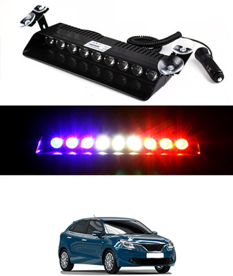 RKPSP High Quality Red/Blue(Car/SUV/Jeep) 12V/9Led Strobe Police Emergency Flasher-031 Interior Light Car, Truck, Van LED for Maruti Suzuki (12 V, 55 W)(Baleno, Pack of 1)