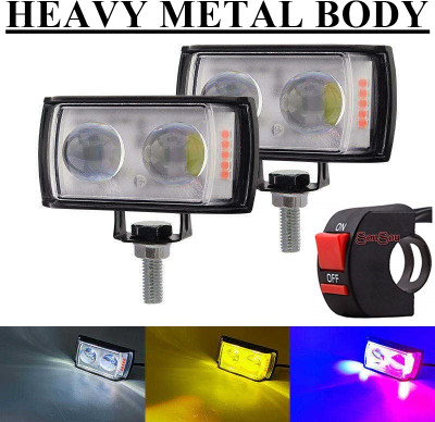 SONSOU LED Fog Lamp Unit for Hero, Bajaj, Honda, KTM
