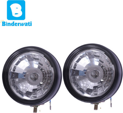 BINDERWATI Halogen Fog Lamp Unit for Bajaj, Tata, Universal For Car, Mahindra Q7
