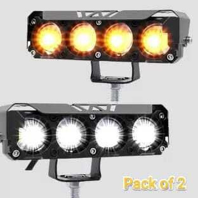 TOVOTA LED Fog Lamp Unit for Hero, Honda, Royal Enfield, Tata, TVS, Universal For Car 2 Series, 4 Series