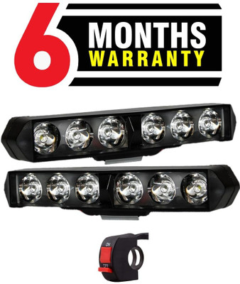 MIKANIX LED Fog Lamp Unit for Royal Enfield, KTM, Bajaj, Honda, Hero, Suzuki, TVS