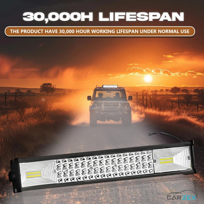 CARZEX Waterproof New* 96 LED 21inch Bar Light Premium Quaility IP67 WaterProof 196 LED Light universal for cars/truks/vans/etc. headlight high beem fog light. Fog Lamp Car, Van LED (10 V, 55 W)(Universal For Car, Pack of 1)