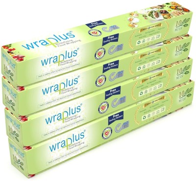 WRAPLUS Multipurpose Food Wrapping Paper Paper Foil(Pack of 4, 10 m)