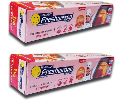 Freshwrapp Aluminium Foil 1 Kg Net Aluminium Foil(Pack of 2, 64 m)