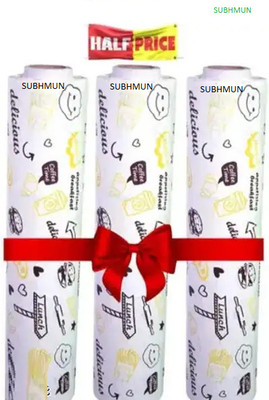 SUBHMUN Butter Paper Roll, Chapati Wrap,Burger Wrap, Reusable, Food Wrap Parchment Paper(Pack of 3, 25 m)