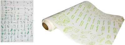 VRITASH Combo of White Butter Paper Roll (52 Meters) & Butter Paper Sheets (100 Sheets) Parchment Paper(52 m)