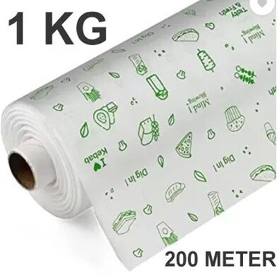 PEARSILK 1 KG Jumbo Butter Paper Roll Food Wrapping Paper Roti Wrap Parchment Wrap Paper Foil(200 m)