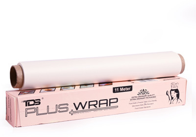 TDS PLUS WRAP 11 Meter Plain Butter Paper Food Packing, Cooking, Baking Keeps Food Warm Paper Parchment Paper(11 m)