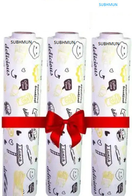 SUBHMUN Butter Paper Roll, Chapati Wrap,Burger Wrap, Reusable, Food Wrap Parchment Paper(Pack of 3, 25 m)