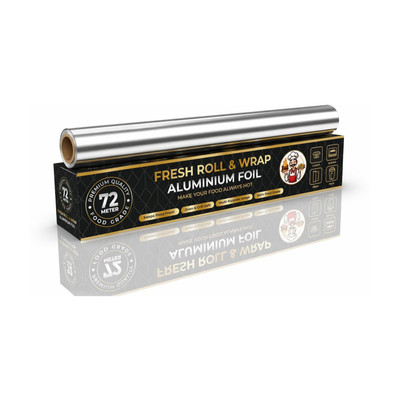 RKG industry Aluminium foil 72 Meter 11 Microns RKG INDUSTRYAluminium Foil Paper (Pack of 1) Aluminium Foil(72 m)