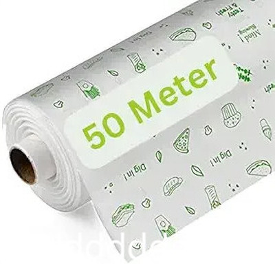 Dityam Food Wrapping Paper Non-Stick Baking Paper for Oven ,Microwave 50Meter 500g Paper Foil(50 m)