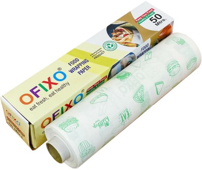 OFIXO 50 Meter Food WRAP Multipurpose Food Wrapping Paper Parchment Paper(50 m)