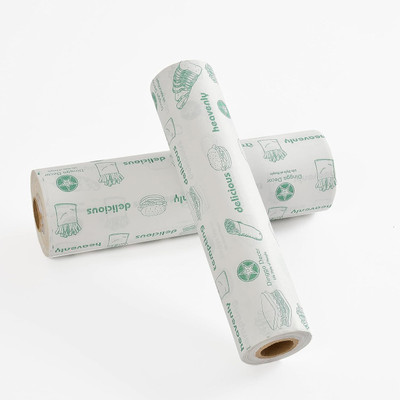 Pixell Food Wrap Butter Roll for Roti, Parantha 25MTR Parchment Paper Printed Roti Round Flap Cover(White, 25)