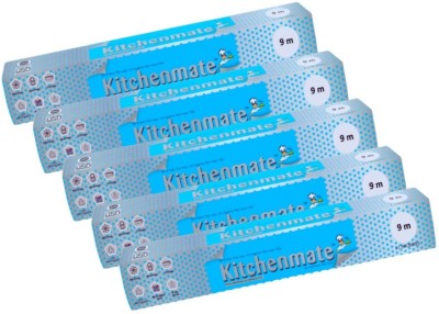 Kitchenmate Aluminium Foil 9 Meter, 11 Microns (Pack of 5) | Food Packing, Cooking, Baking Aluminium Foil(Pack of 5, 45 m)