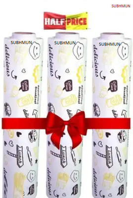 SUBHMUN Butter Paper Roll, Chapati Wrap,Burger Wrap, Reusable, Food Wrap Parchment Paper(Pack of 3, 25 m)