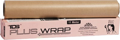 TDS PLUS WRAP 11 Meter Food Wrapping Butter Paper (Plain Brown, Pack 1) Paper Foil(11 m)