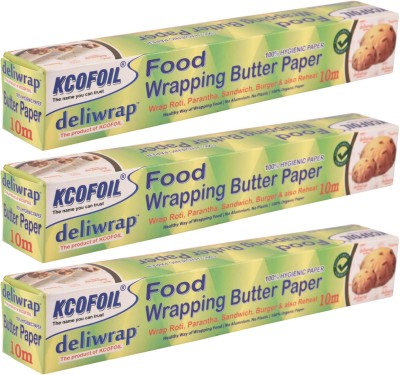 Kcofoil KCOFOIL Deliwrap Food Wrapping Paper Roll 10mtr (Pack of 3) Parchment Paper(Pack of 3, 30 m)