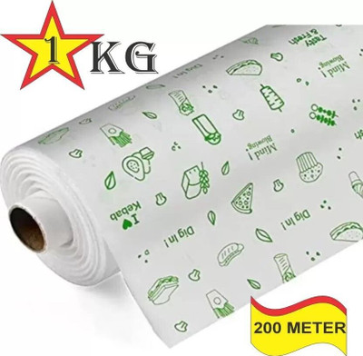Foodpak FOOD WRAPPING PAPER /PAPER FOIL/BUTTER PAPER/ROTI WRAP parchment paper (1kg) Paper Foil(100 m)