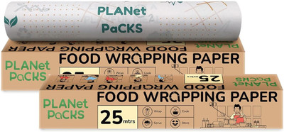 PLANet PaCKS Food Wrapping Parchment Paper(Pack of 2, 50 m)