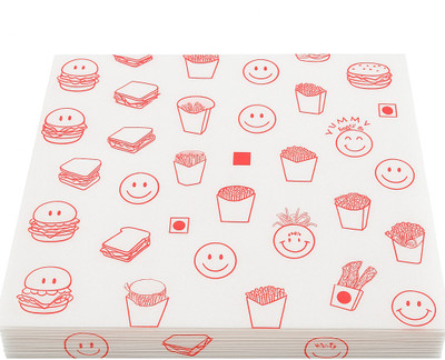 Wrapworlds BakingParchment Paper Red 40 GSM | 12x12 cm | Non-Stick Greaseproof Sheets (500) Parchment Paper(60 m)