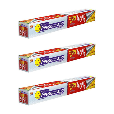 Freshwrapp Pack of 3 Aluminium Foil(Pack of 3, 18 m)