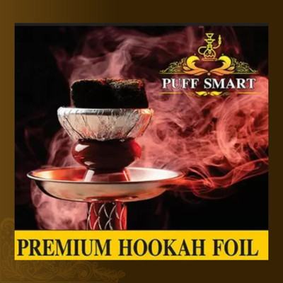 Puff Smart Foil Paper Pre-Cut Square Sheets With Pin Aluminium Foil(Pack of 50, 0.1 m)