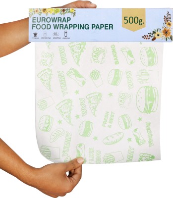 eurowrap 500 g Butter Paper for Roti, Cake, Burger | Food Wrapping Paper | Baking Paper Parchment Paper(100 m)