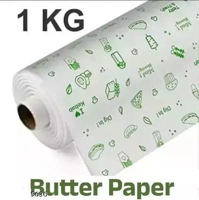 SUBHMUN 1 Kg Food Wrapping Paper Roll (100 Meter Net): Parchment Paper for Baking Parchment Paper(100 m)
