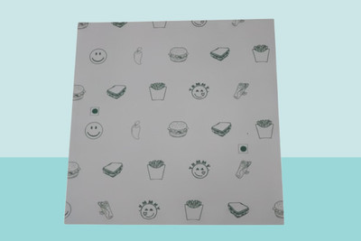 Wrapworlds KITCHEN - BUTTER PAPER GREEN PRINTED 40 GSM Parchment Paper(Pack of 250, 63.5 m)