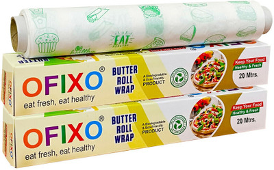 OFIXO Multipurpose Food WRAP Food Wrapping Paper 20 Meter (Pack of 2) Parchment Paper(Pack of 2, 40 m)